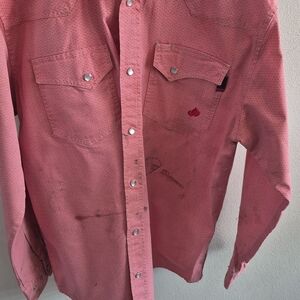 Men's Pink Button-Up Shirt